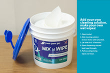 Load image into Gallery viewer, Dry Bucket Wipes - Make Your Own Wet Wipes with Dispenser Buckets for Cleaning - 220 Wipes - 6 inches by 9 inches