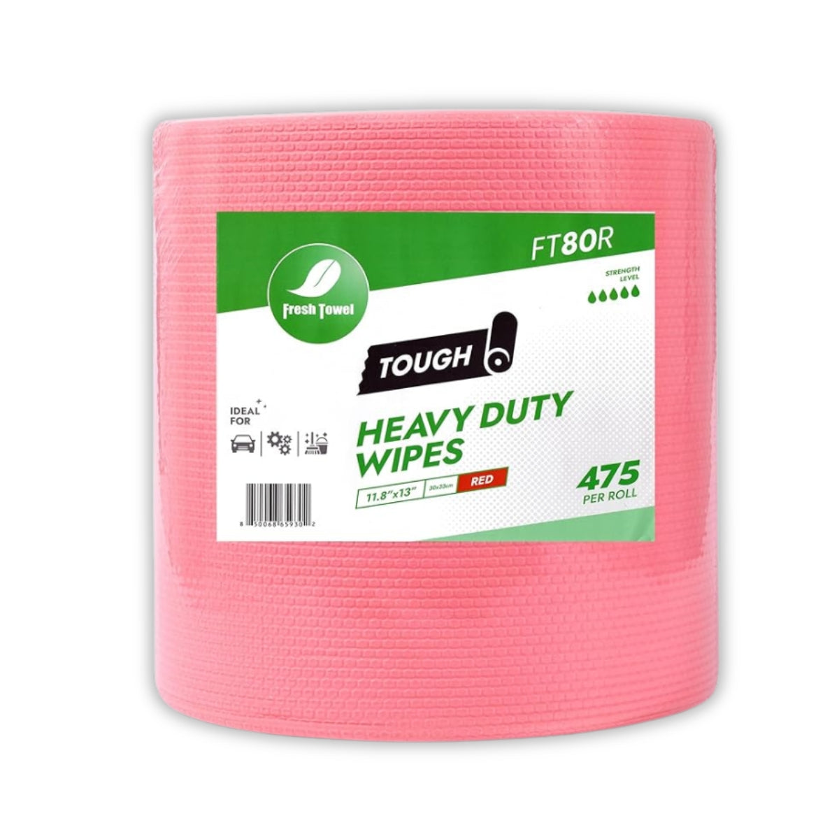 Heavy Duty Wipes - MAX STRENGTH - 1 ROLL OF 475 SHEETS - 11.8 X 13