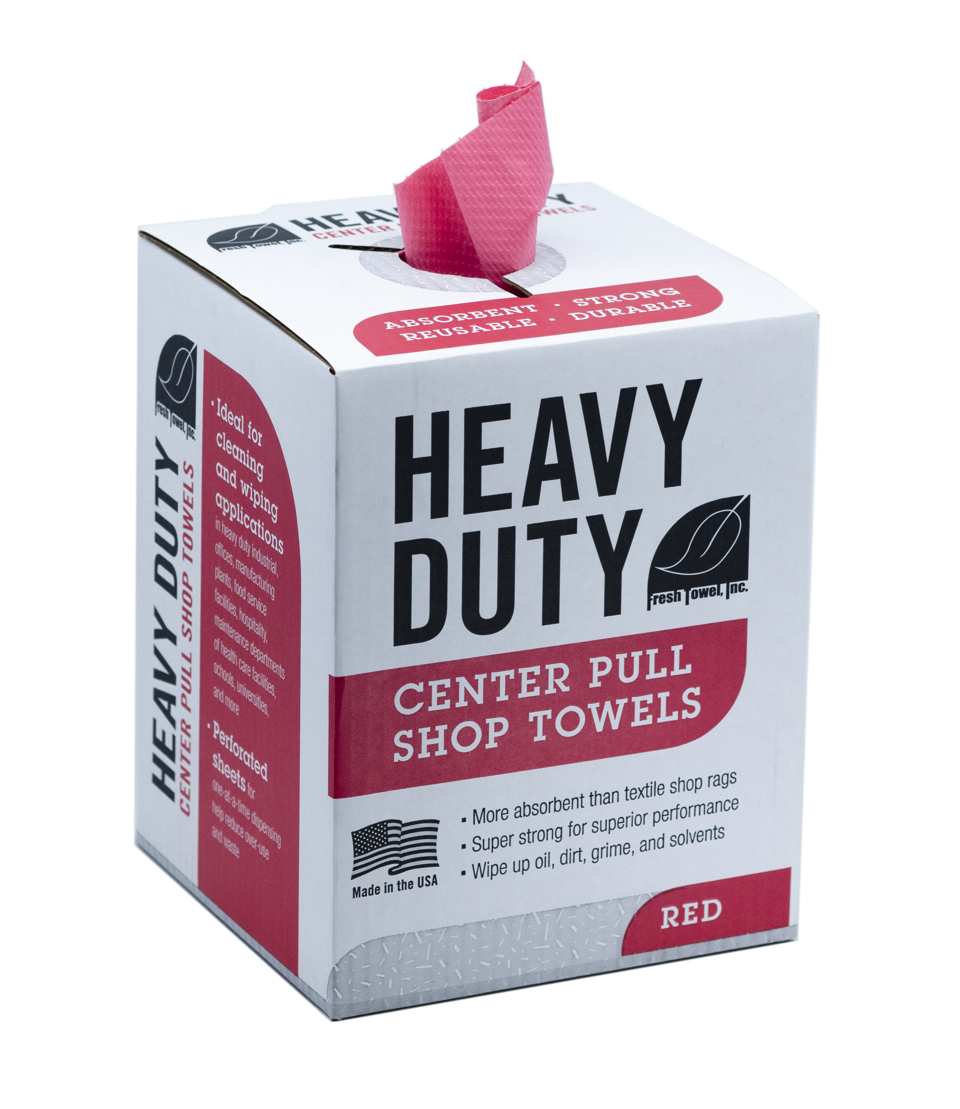 Heavy Duty Shop Towels Center Pull - MAX STRENGTH - 160 Sheets - 9 x 12 inches