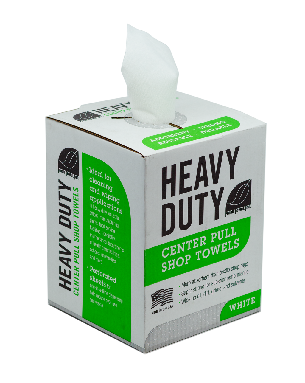 Heavy Duty Shop Towels Center Pull - MAX STRENGTH - 160 Sheets - 9 x 12 inches