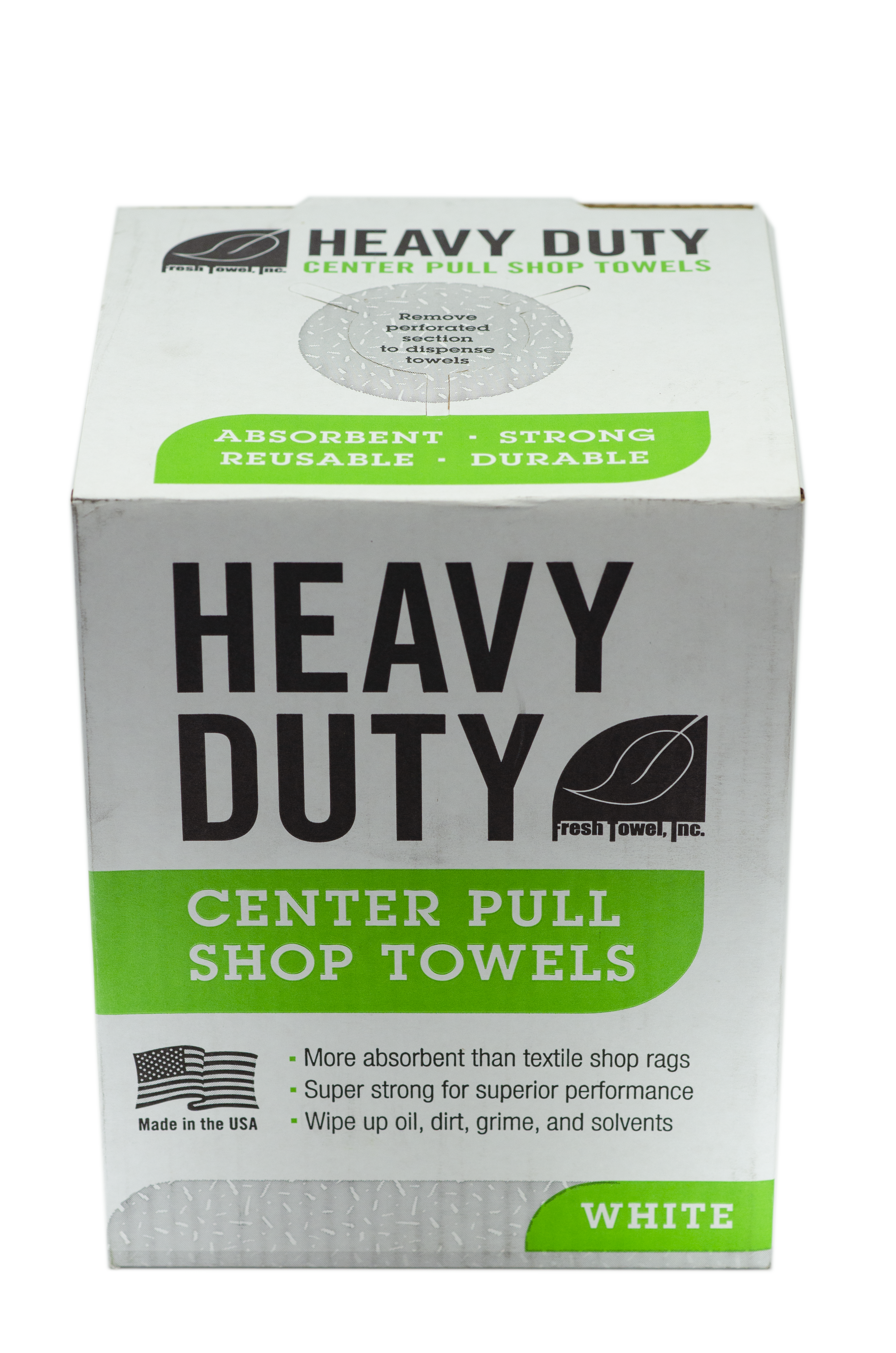Heavy Duty Shop Towels Center Pull - MAX STRENGTH - 160 Sheets - 9 x 12 inches