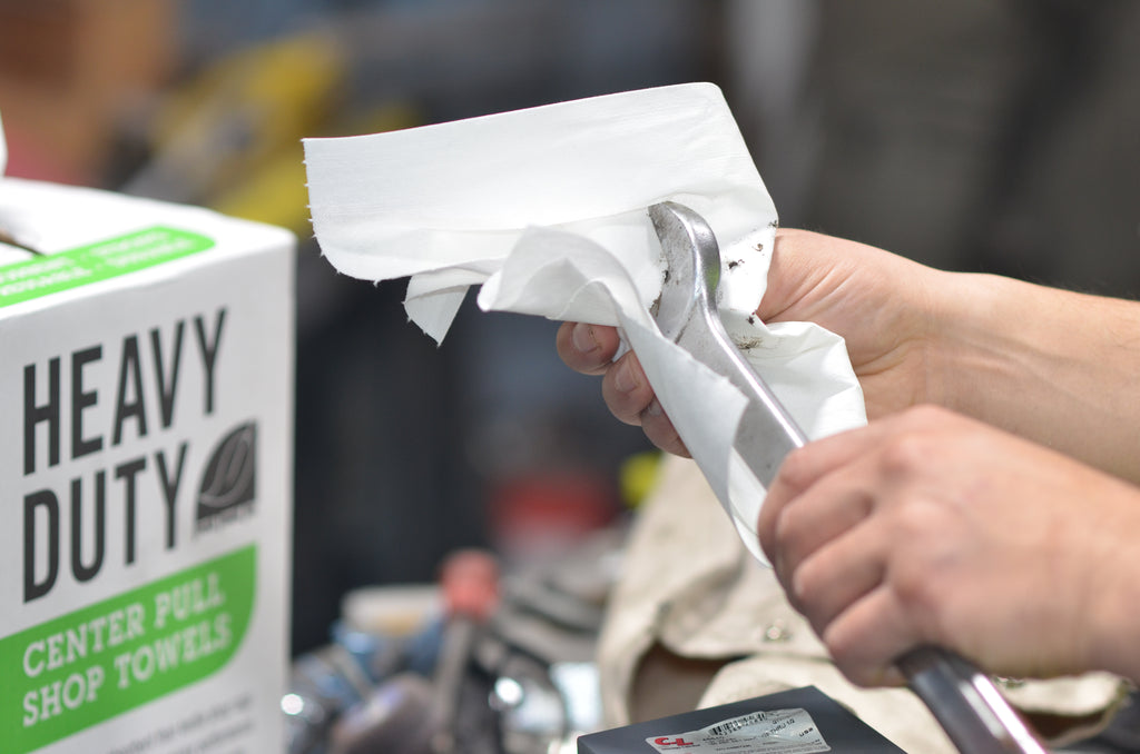 Heavy Duty Shop Towels Center Pull - MAX STRENGTH - 160 Sheets - 9 x 12 inches