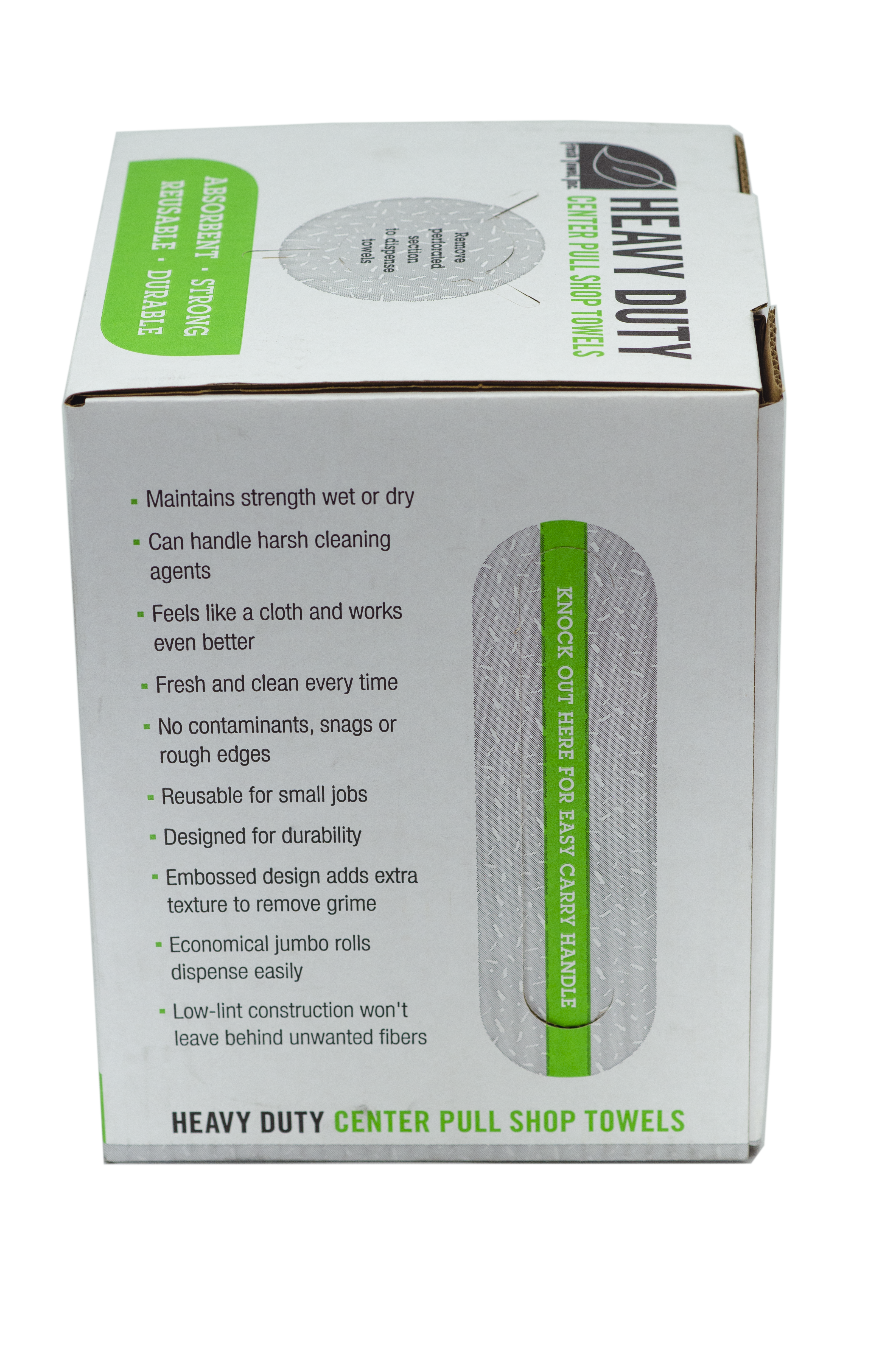 Heavy Duty Shop Towels Center Pull - MAX STRENGTH - 160 Sheets - 9 x 12 inches