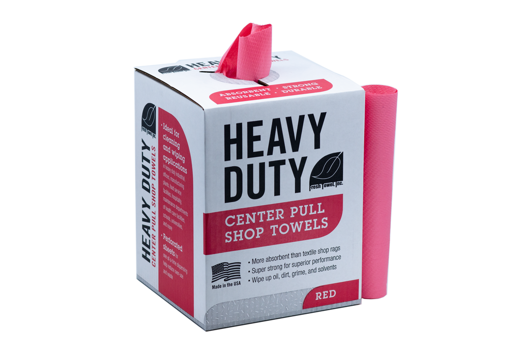 Heavy Duty Shop Towels Center Pull - MAX STRENGTH - 160 Sheets - 9 x 12 inches