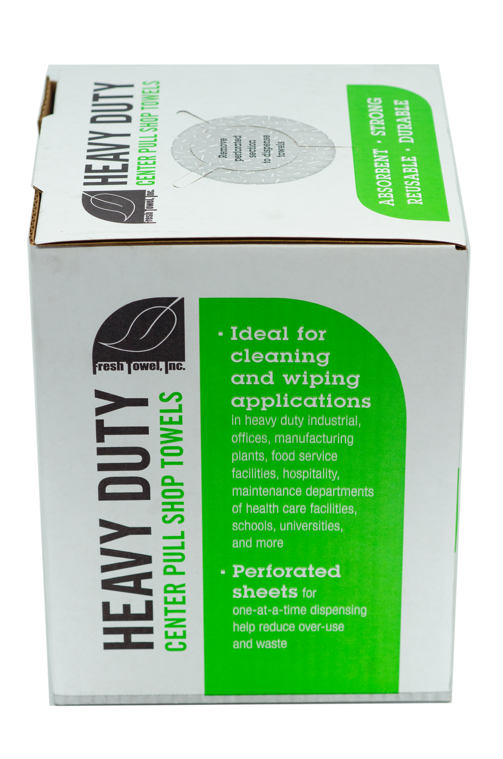 Heavy Duty Shop Towels Center Pull - MAX STRENGTH - 160 Sheets - 9 x 12 inches