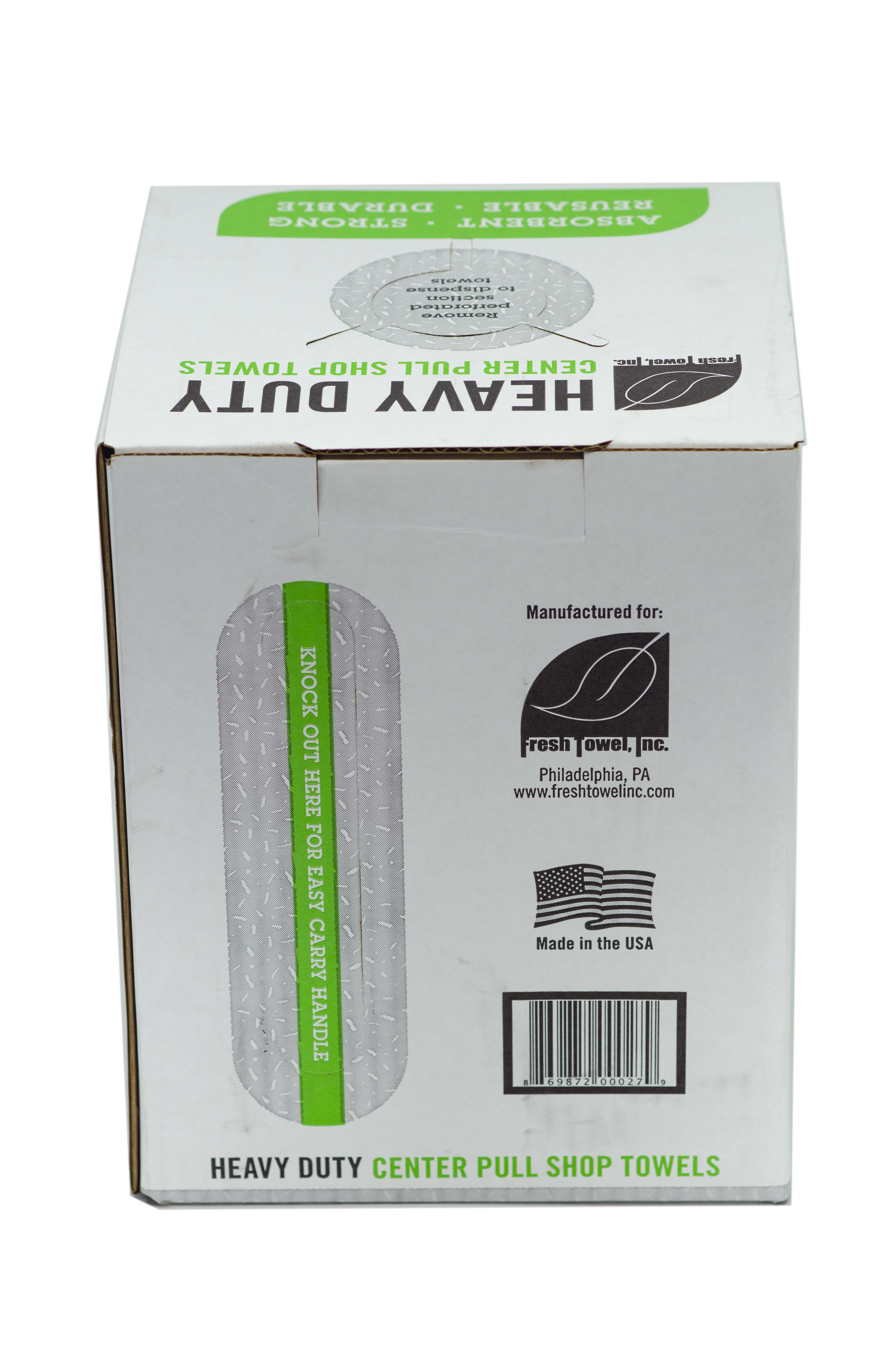 Heavy Duty Shop Towels Center Pull - MAX STRENGTH - 160 Sheets - 9 x 12 inches