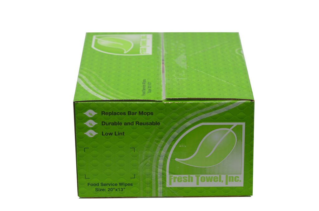 Foodservice Reusable Paper Towels - 1/4 Fold, 13 x 20 inches - Pink (1 Case of 200)