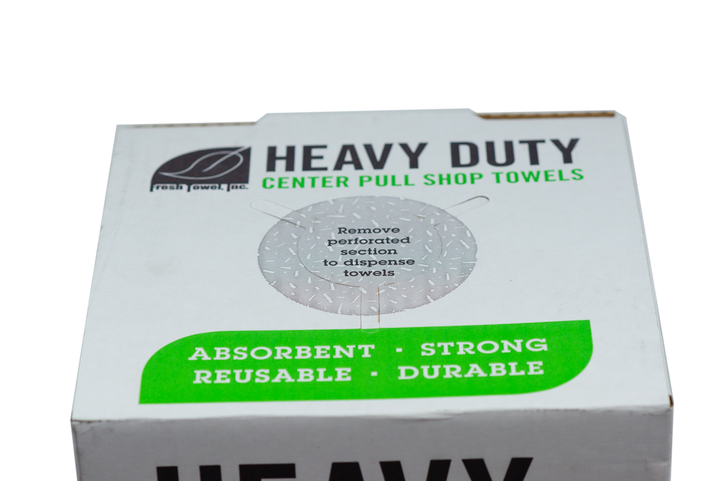 Heavy Duty Shop Towels Center Pull - MAX STRENGTH - 160 Sheets - 9 x 12 inches